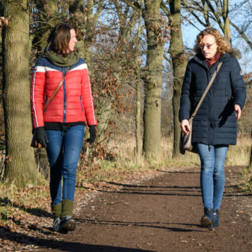 Wandelcoach-Moniek met een coachee